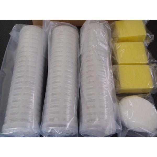 24時間風呂時間風呂　エヴァーンのメンテンスセット（約1年分）1箱です。内容不織布（52枚入り）トップフィルター（黄色スポンジ　12枚）ロールフィルター（活性炭シートタイプ）　3本抗菌材なし