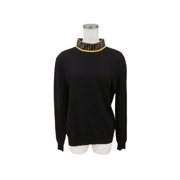 FENDI - フェンディ FENDI フェンディ ズッカ モックネック ニット トップス レディース ブラック 48 FZZ411 48 楽天市場】FENDI(フェンディ) ズッカ柄 ニット トップス