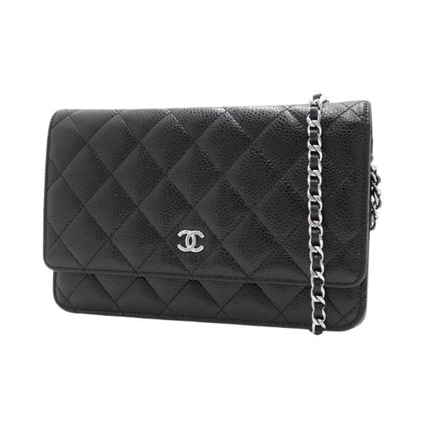 シャネル マトラッセ ココマーク チェーン ウォレット