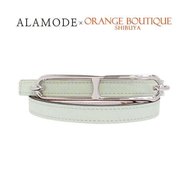 HERMES ベルトのみ 70ゴールド×ノワール Hermès Collier De Chien Belt 70 Epsom Gold Leather with Gold