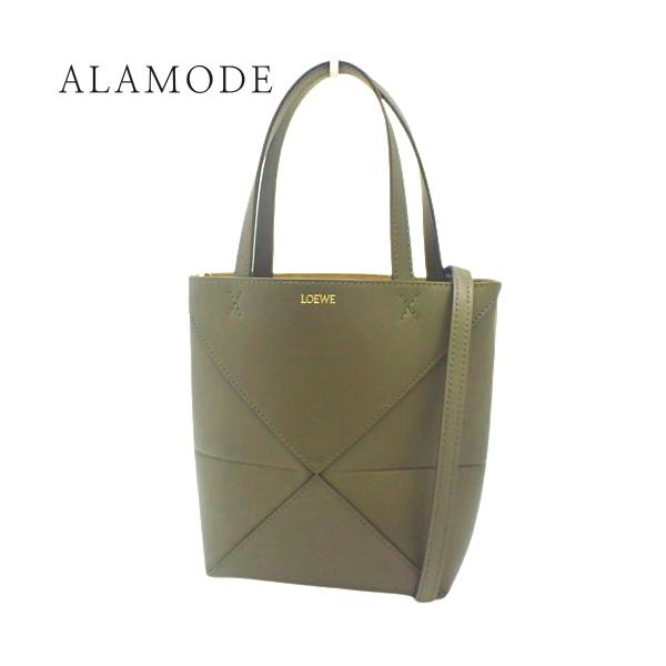 LOEWE ロエベ Puzzle パズルフォルド トート ミニ トートバッグ