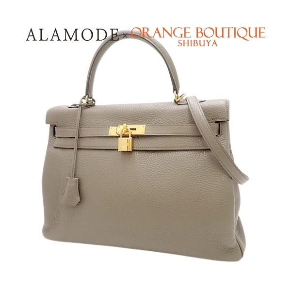 ☆エルメス☆　ケリードッグ　エタン　美品 HERMES - 再出品☆【HERMES】ケリー内縫い 25 エタン☆の通販 by