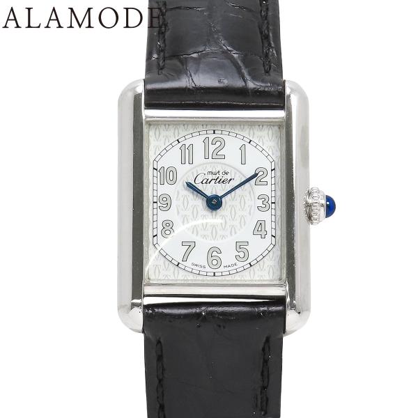 Cartier カルティエ マストタンクSM SV925×レザー クオーツ 腕時計  