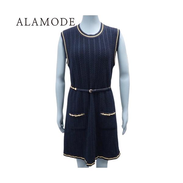 GUCCI グッチ ダブルG ノースリーブ ワンピース GUCCI（グッチ） ノースリーブニットワンピース ベルト ダブルG S