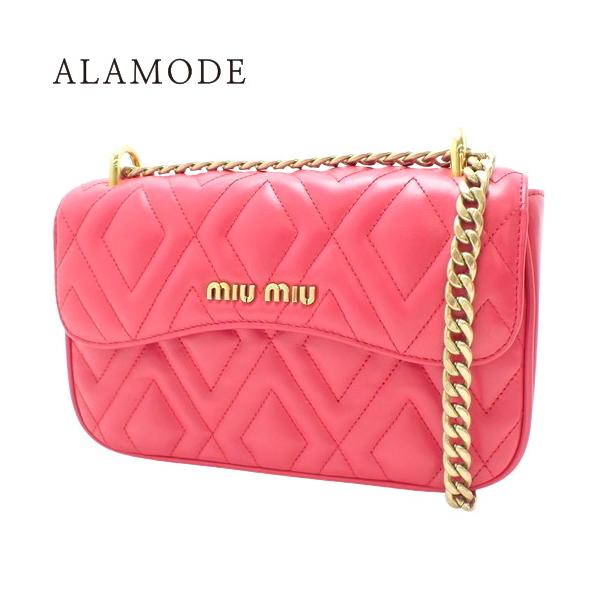 miu miu（ミュウミュウ） マテラッセ チェーンショルダーバッグ 肩掛け