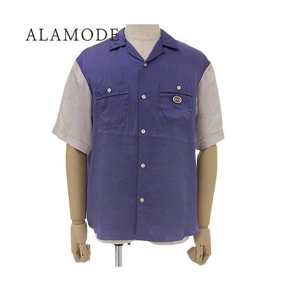 GUCCI GUCCI(グッチ) インターロッキングG オープンカラー 半袖シャツ