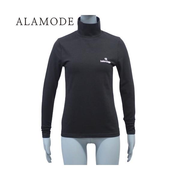 BALENCIAGA（バレンシアガ） ロゴ ハイネック 長袖Tシャツ トップス