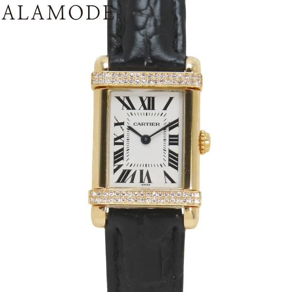 Cartier カルティエ タンクシノワーズ WA103051 YG/革 クオーツ