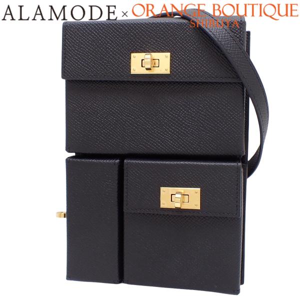 【HERMES】美品 エルメス ケリーポケット コンパクト ブラック 2020年 関税なし 国内発送 エルメス ミニケリー ブラック (HERMES/ショルダー