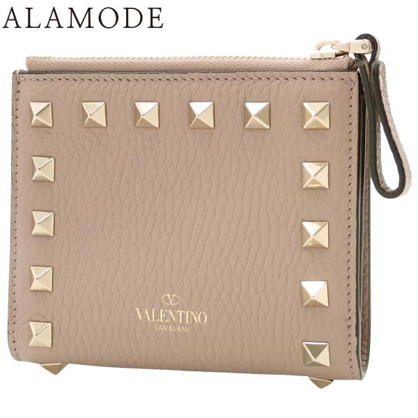 VALENTINO（ヴァレンティノ） スタッズ 二つ折り 財布 コンパクト