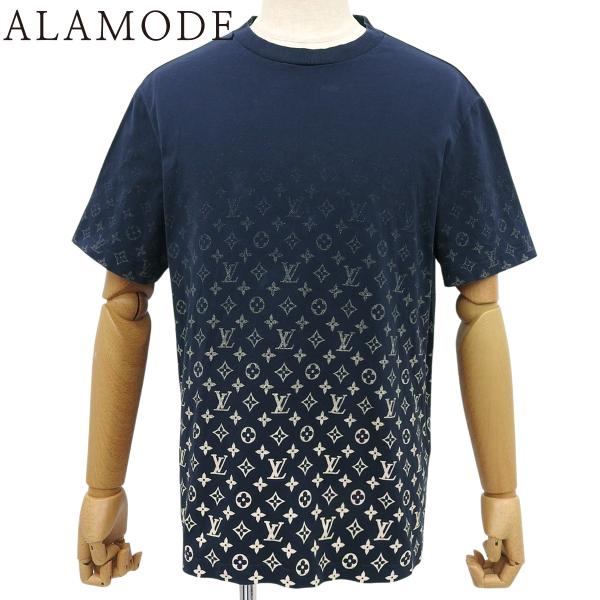 LOUIS VUITTON(ルイ・ヴィトン) モノグラム グラディエント Tシャツ Tシャツ 2022年 RM221Q アパレル ファッション 衣類 トップス 半袖 XL コットン ネイビー紺 ベージュ HKY46W メンズ 40802162525【中古】【アラモード】 LOUIS VUITTON（ルイ・ヴィトン） モノグラム グラディエント Tシャツ