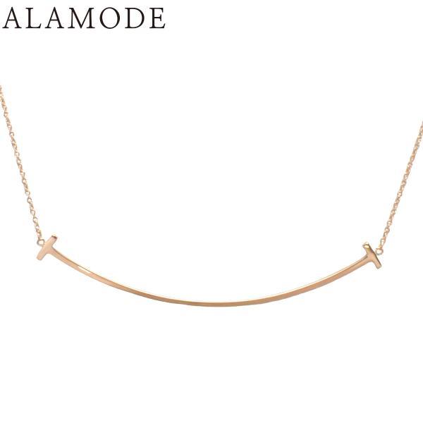 極美品 ティファニーT スマイル ネックレス ゴールド TIFFANY&Co.（ティファニー） T スマイル ペンダント ラージ 60011651