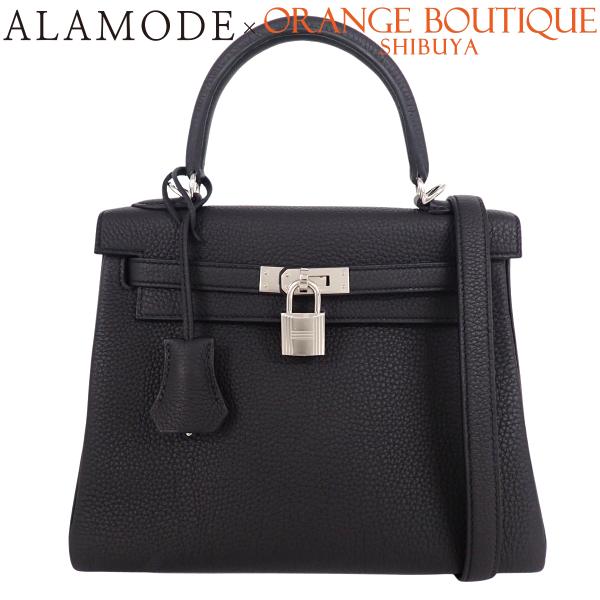 HERMES（エルメス） 【未使用】 ケリー25 (内縫い) ブラック黒 トゴ SV