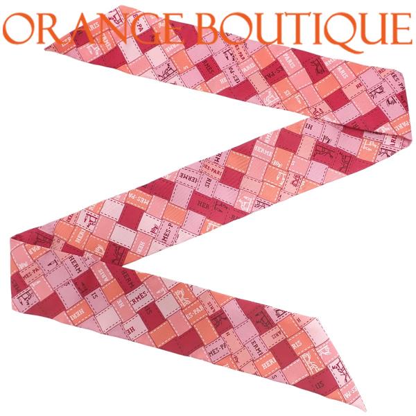 HERMES（エルメス） Bolduc au Carre ボルデュックチェック ツイリー