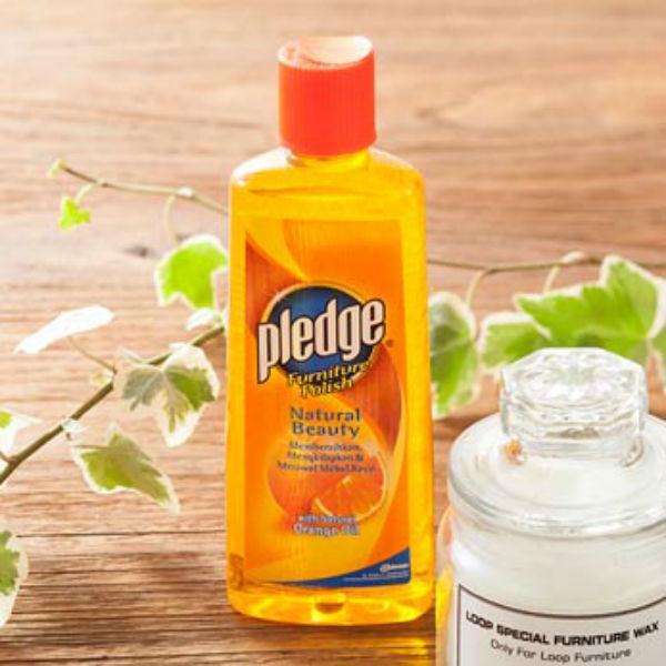 木製家具 お手入れ メンテナンスオイル 170ml 保湿 天然樹脂 プレッジオレンジ
