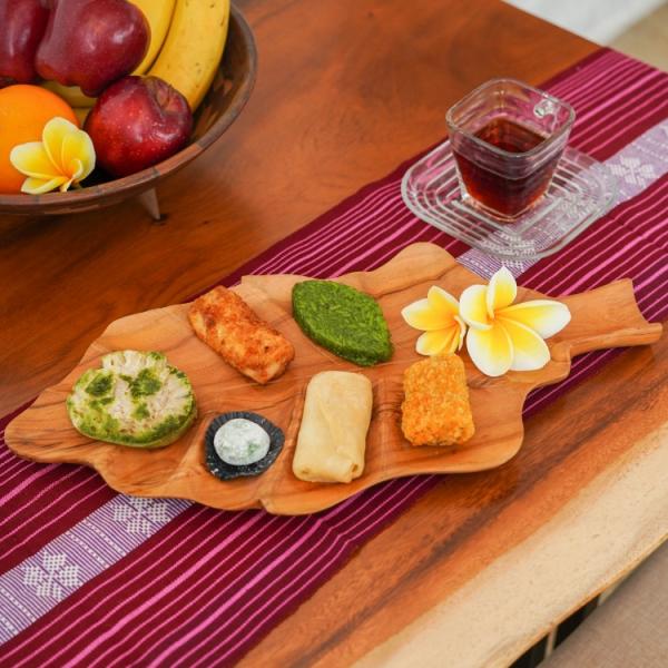 アジアン バリ チーク 木皿 木 木製 ウッド プレート 皿 食器 トレー トレイ ウッドトレイ 食器 キッチン雑貨 北欧 雑貨 おしゃれ