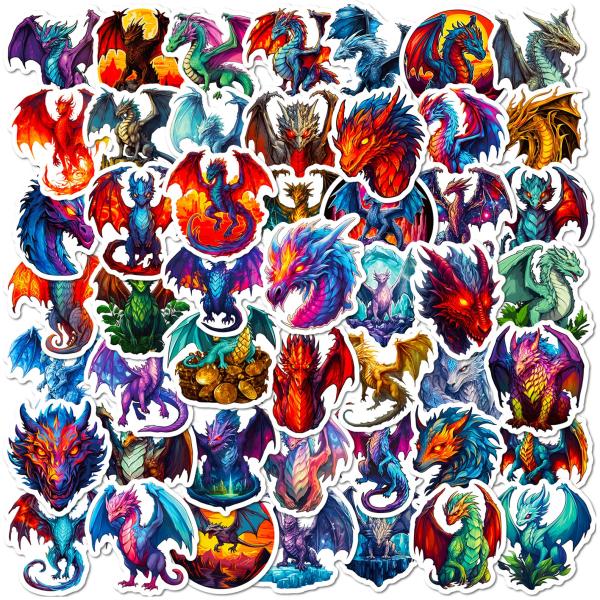ドラゴン dragon 龍 竜 伝説 シール ステッカー50枚BPA : G&Q - 通販