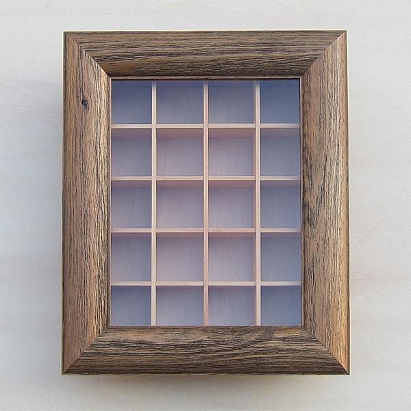 シンブル ケース 指貫 木製 立体額 （前開き 古木） : アルバ