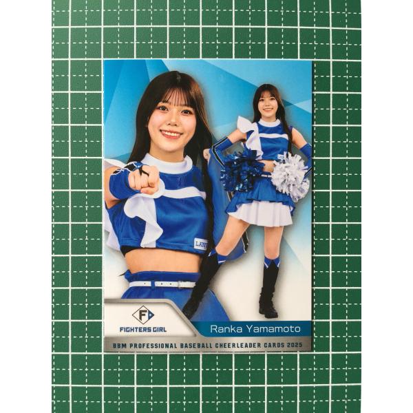 チアダンスJUMPS ほぼ新品Jr,L記名なし　ポンポンx2 ☆BBM 2025 チアリーダーカード DANCING HEROINE #F22 山本蘭加
