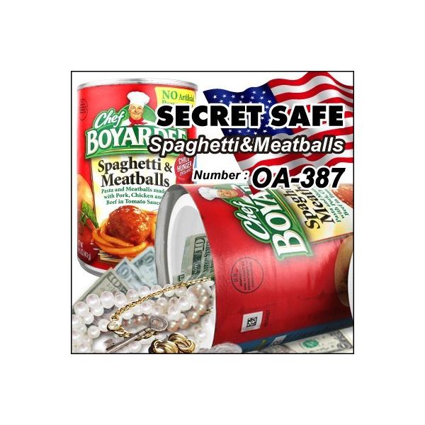 隠し金庫 小型 家庭用 防犯 セキュリティーボックス 食品缶型 『シークレットセーフ Chef Boyardee Spaghetti &amp; Meatballs』 (OA-387)