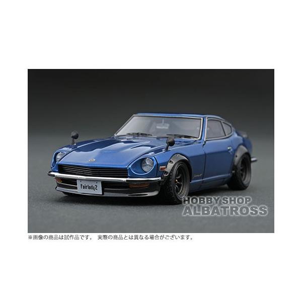 ignition model 1/43 Nissan Fairlady Z (S30) Blue ※Watanabe-Wheel