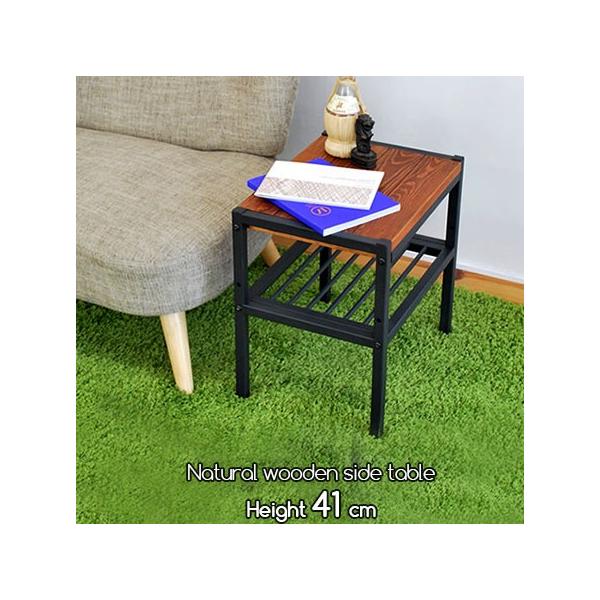 天然木 幅40cm 木製サイドテーブル ローテーブル ミニテーブル 安い