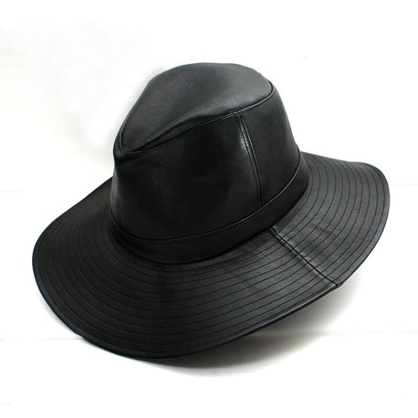 ハット メンズ つば広 中折れ モード系 ブラック 個性的 Puレザー フェイクレザー 帽子 中性的 ユニセックス レディース Buyee Buyee Japanese Proxy Service Buy From Japan Bot Online