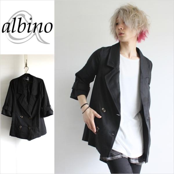 トレンチコート メンズ 7分袖 ジャケット モード系 ブラック 黒 キレイ目 個性的 アウター 中性的 ユニセックス レディース Buyee 日本代购平台 产品购物网站大全 Buyee一站式代购 Bot Online