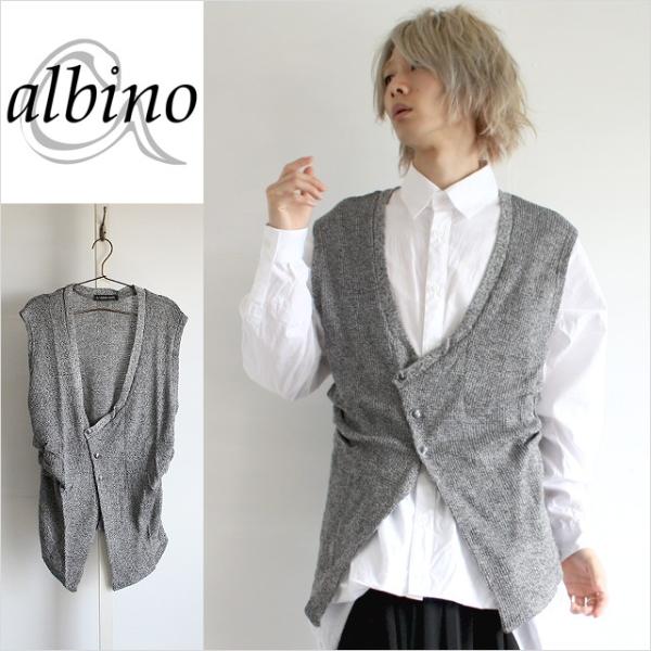 サマーニット ベスト メンズ アシンメトリー モード系 グレー 灰色 重ね着 サロン系 個性的 トップス 中性的 ユニセックス レディース Buyee Servicio De Proxy Japones Buyee Compra En Japon