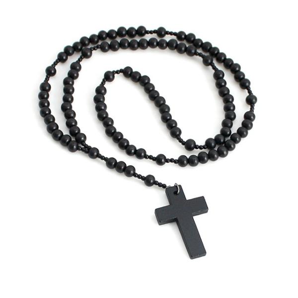 ロザリオネックレス 十字架 クロス メンズ レディース ウッド 黒 ブラック メンズ モード系 アクセサリー ユニセックス 中性的 Buyee Buyee Japanese Proxy Service Buy From Japan Bot Online