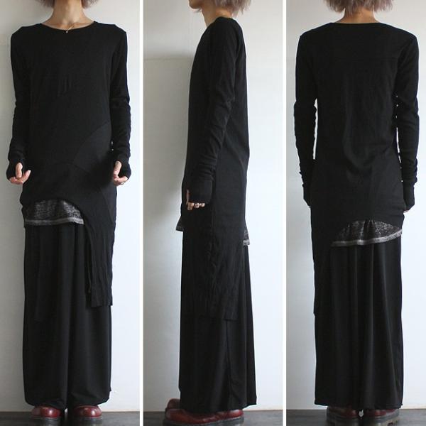 カットソー メンズ ロング丈 モード系 黒 ブラック 変形 Tシャツ ワンピース ロック パンク 個性的 トップス 中性的 ユニセックス レディース Buyee Buyee Japanese Proxy Service Buy From Japan Bot Online