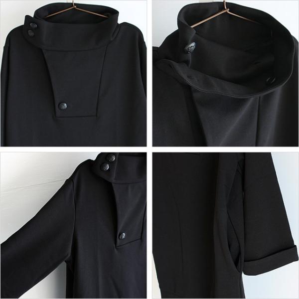 カットソー メンズ ロング丈 ハイネック 長袖 モード系 ブラック 黒 個性的 日本製 国産 オリジナル ブランド ワンピース 中性的 ユニセックス レディース Buyee Buyee Japanese Proxy Service Buy From Japan Bot Online