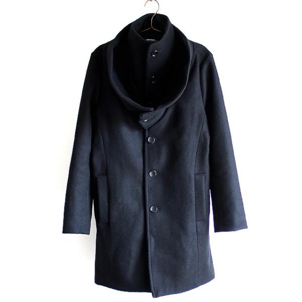 ハイネックコート スタンドカラー メンズ オフタートル コート ロング トレンチ モード系 黒 ブラック 日本製 国産 個性的 ユニセックス レディース 中性的 Buyee 日本代购平台 产品购物网站大全 Buyee一站式代购 Bot Online