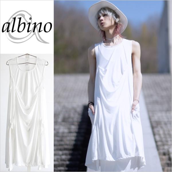 ワンピース カットソー メンズ ロング丈 ノースリーブ モード系 チュニック ホワイト 白 個性的 日本製 国産 オリジナル 中性的 ユニセックス レディース Buyee 日本代购平台 产品购物网站大全 Buyee一站式代购 Bot Online