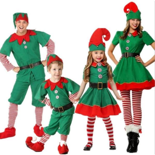 クリスマス サンタ衣装仮装 サンタクロース 衣装 コスプレ サンタ レディース用 メンズ用 キッズ用 男の子 女の子 ５点セット