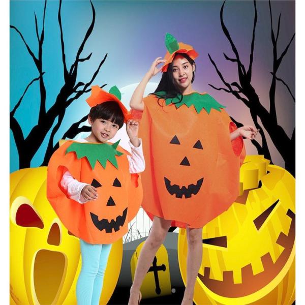 かぼちゃ マント ハロウィーン ハロウィン 赤ちゃん キッズ 子供 パーティー用 クリスマス カボチャ