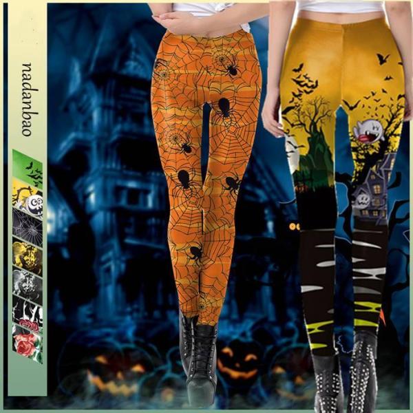 ハロウィン コスプレ レギンス スパッツ レギンスパンツ レギパン レディース ストレッチ コスチューム 衣装 ハロウィン レディースファッション