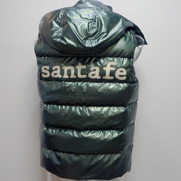 j】Santa fe サンタフェ ダウンベスト ゴールド ロゴ 48 L サンタフェ