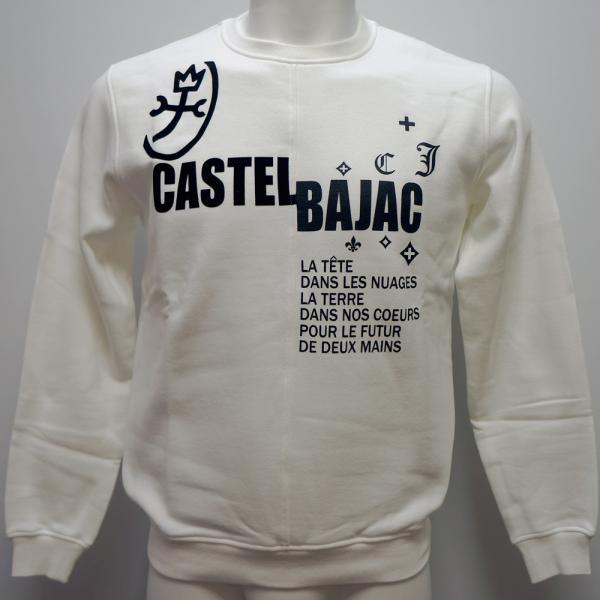 【新品未使用】CASTELBAJAC ハーフジップ ロゴ総柄　長袖　XLサイズ mt0013-01_1.jpg