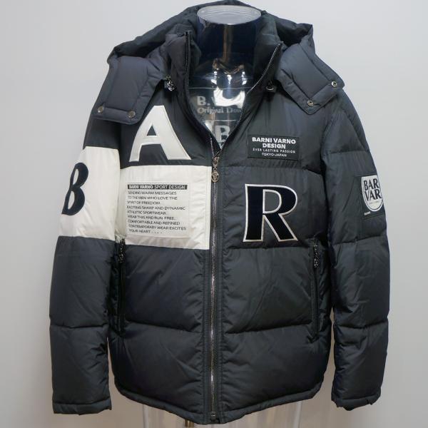 バーニヴァーノ・22 秋冬 AW 新作(3L)BAR柄 ダウンジャケット(3L)BAW