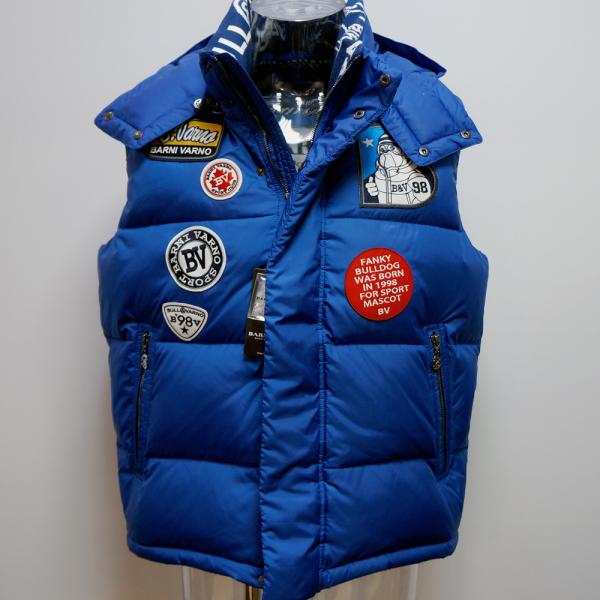 バーニヴァーノ・22 秋冬 AW 新作(L)ブルワッペン ダウンベスト(L)BAW