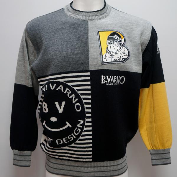 バーニヴァーノ・25 秋冬 AW 新作(LL)ブル 丸首 セーター(LL)BAW