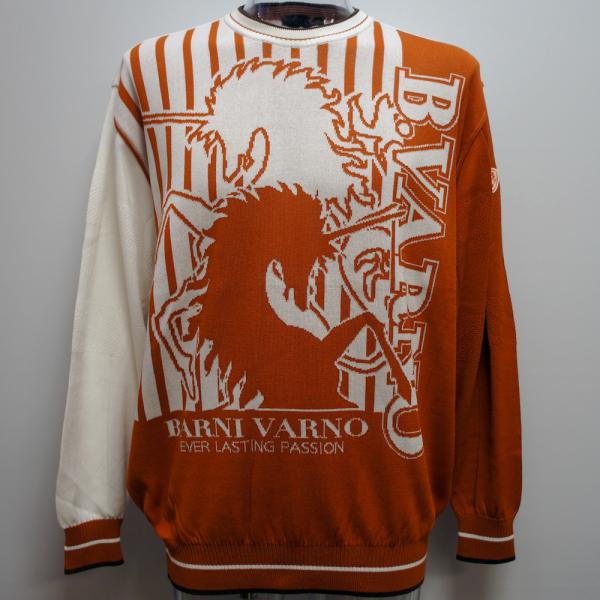 バーニヴァーノ・ユニコーン柄 長袖 サマーセーター(L) 23 春夏 SS