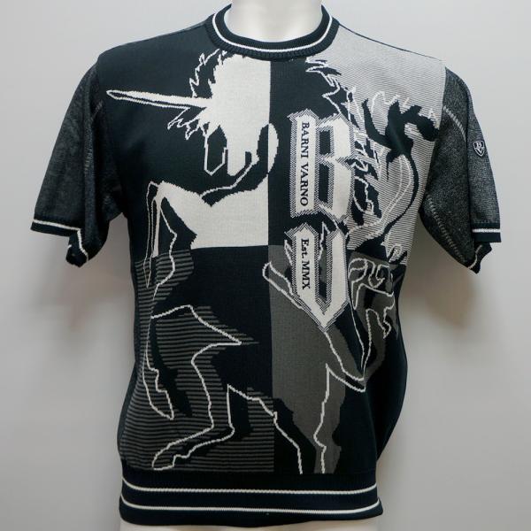 新品 バーニヴァーノ サマーセーター ニット LL 半袖 barni varno