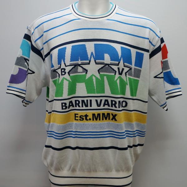 バーニヴァーノ・ロゴ＆ユニコーン 半袖 サマーセーター(LL) 25