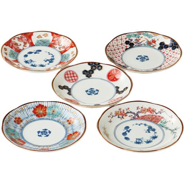 小皿 セット 染錦古伊万里 小皿揃 美濃焼 日本製 食洗機対応 レンジ