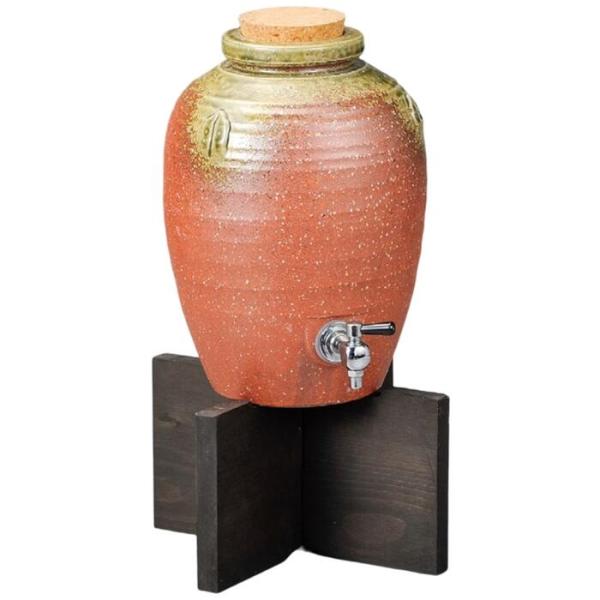 味わい深い器で呑む酒はおいしさも格別です。商品サイズ：207×300mm・6300cc木台サイズ：269×145mm＜産地＞日本（美濃焼）ご注意：個装箱がない商品によりギフトラッピング不可商品のため、ご注文時にギフト包装のご選択をされないよ...