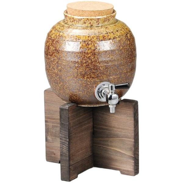 味わい深い器で呑む酒はおいしさも格別です。商品サイズ：168×178mm・2400cc木台サイズ：193×145mm＜産地＞日本（美濃焼）ご注意：個装箱がない商品によりギフトラッピング不可商品のため、ご注文時にギフト包装のご選択をされないよ...