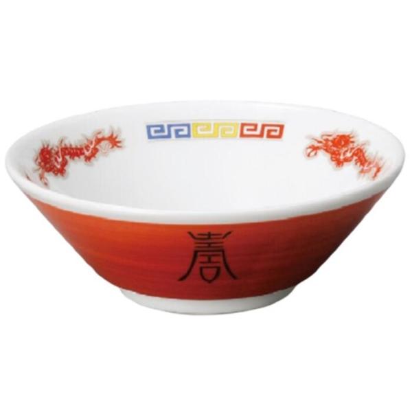 ラーメン どんぶり 赤巻三色雷門切立6.3丼 日本製 美濃焼 ラーメン鉢 オシャレ おしゃれ 食洗機対応