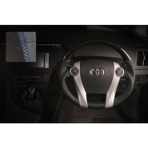 REAL(レアル)ステアリング【30プリウス/プリウスα/アクア】ブラック  